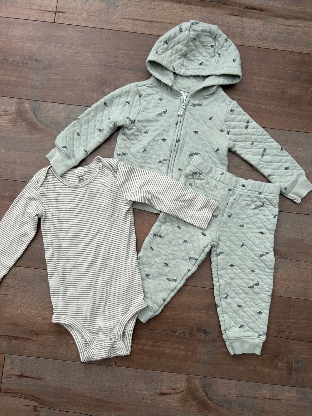 Carter's Quilted Hooded Set